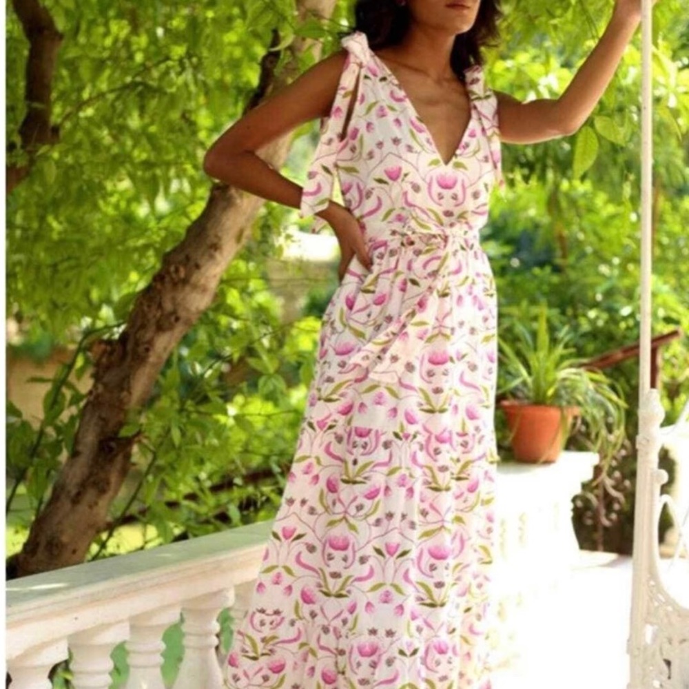 Monsoon and Beyond Ivy dress in pink Mangrove - Size XS